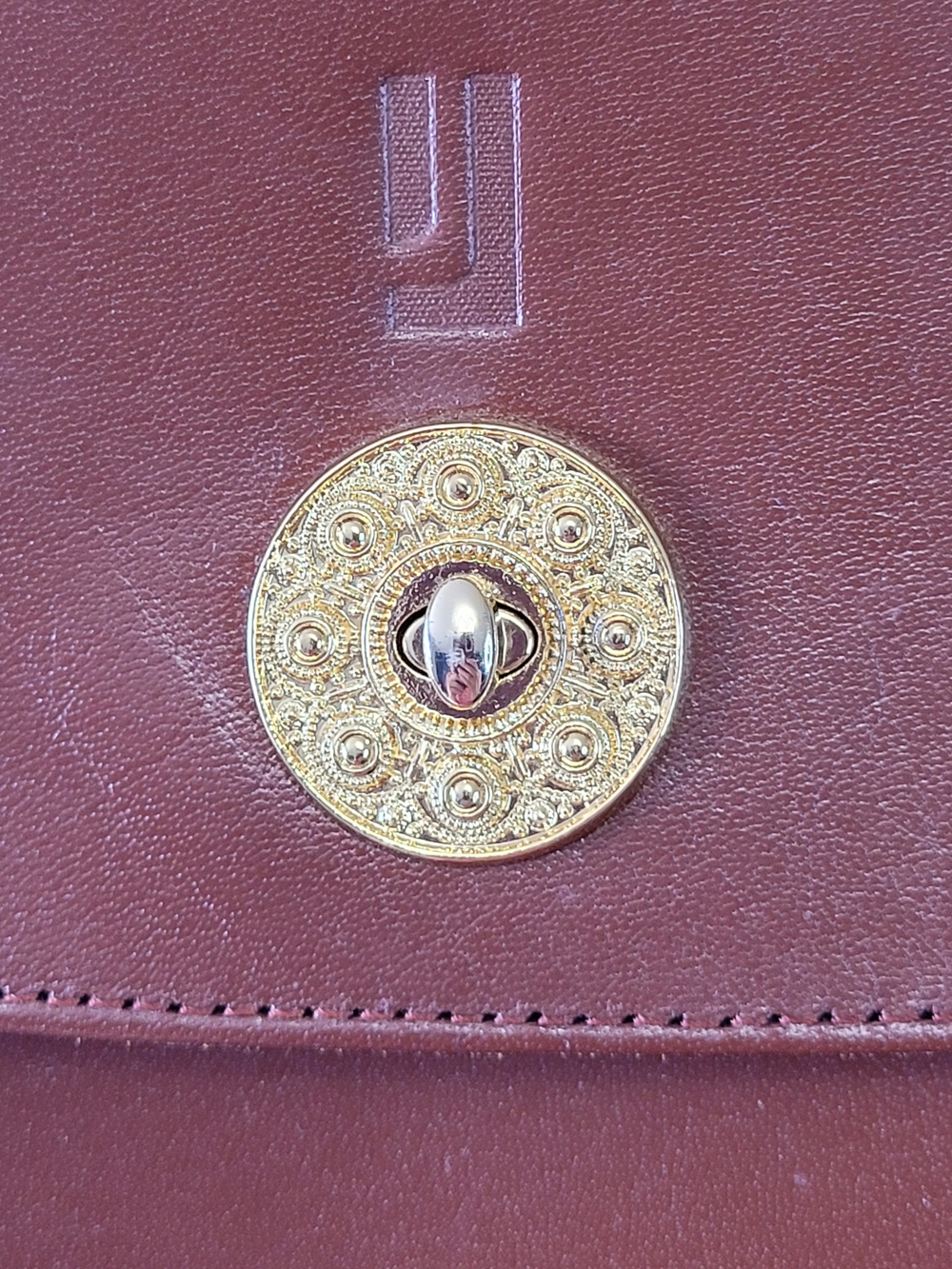 🍂 Jafferjees Vintage Brown Leather Top-Handle Handbag - EUC - Picture 3 of 16